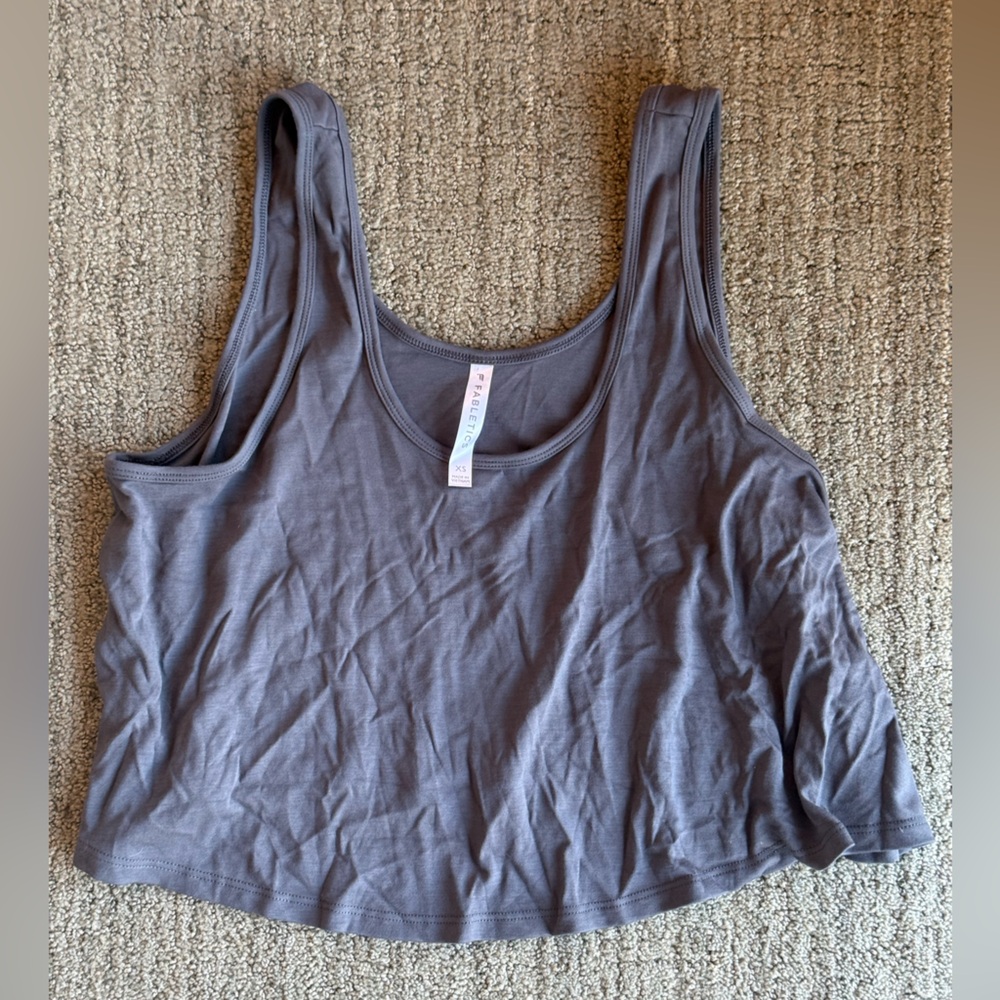 Fabletics Gray Flowy Soft Women's Top — NEVER WORN